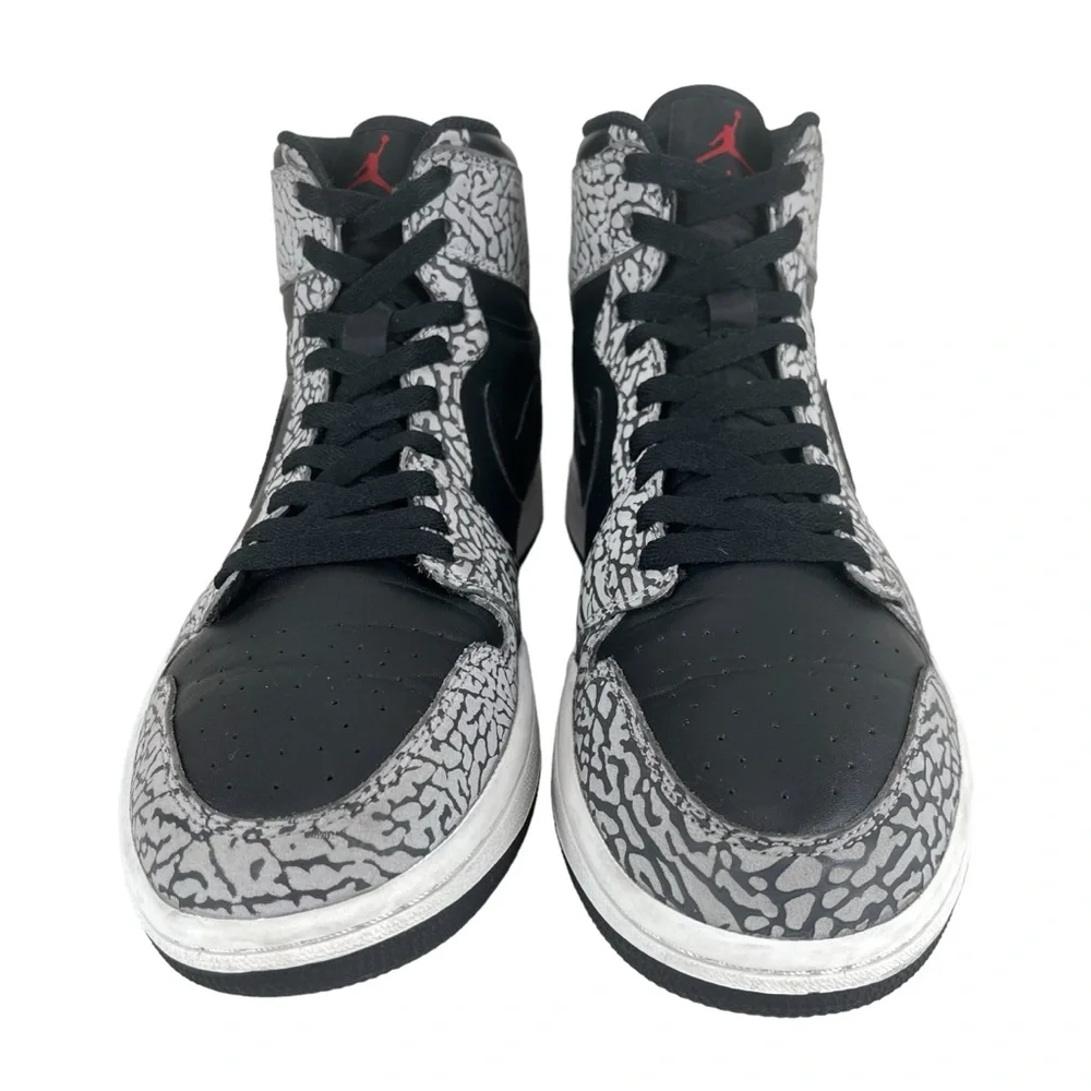 Nike Air Jordan 1 Retro High Black Elephant Men Size 10.5 839115 013‎